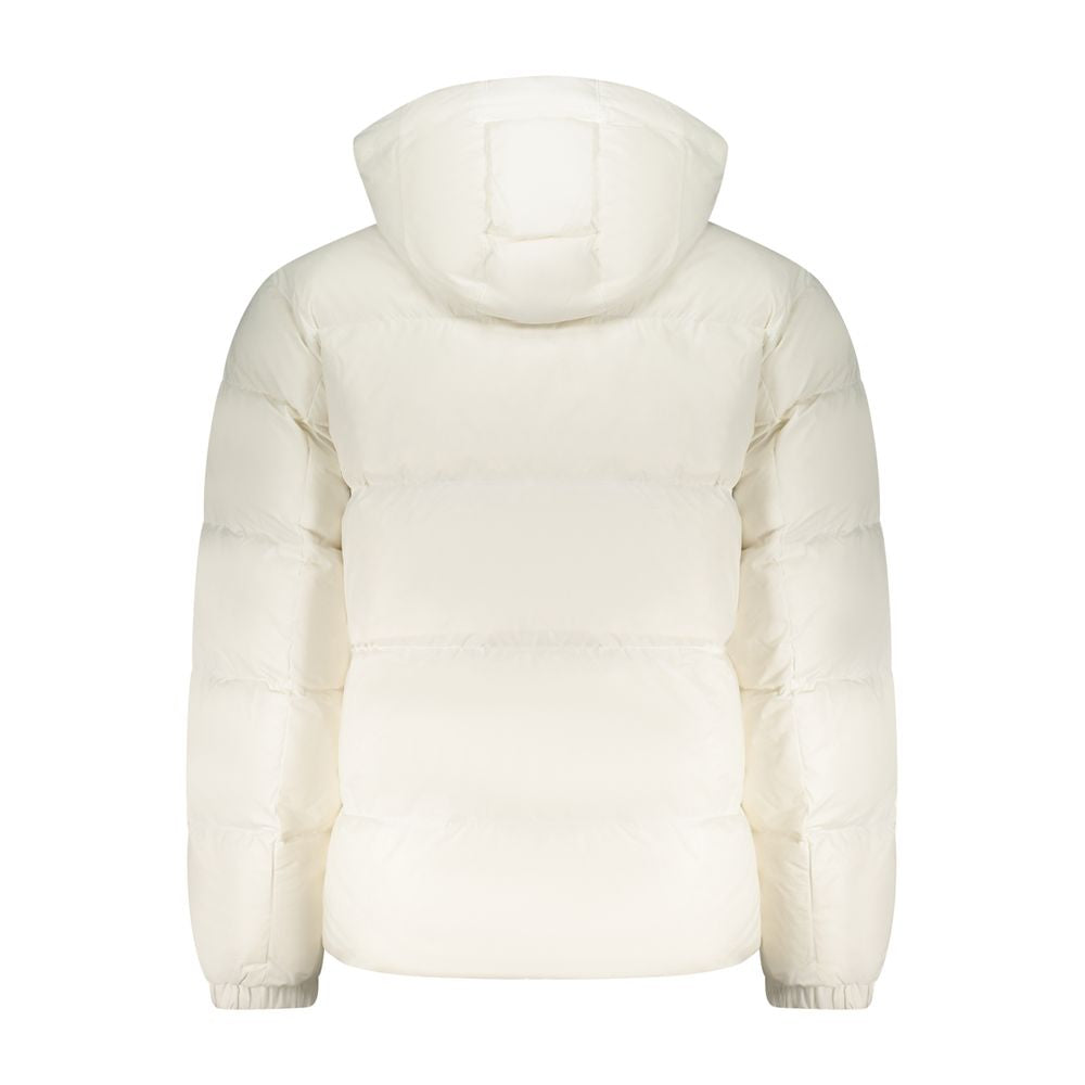 White Polyester Men's Jacket