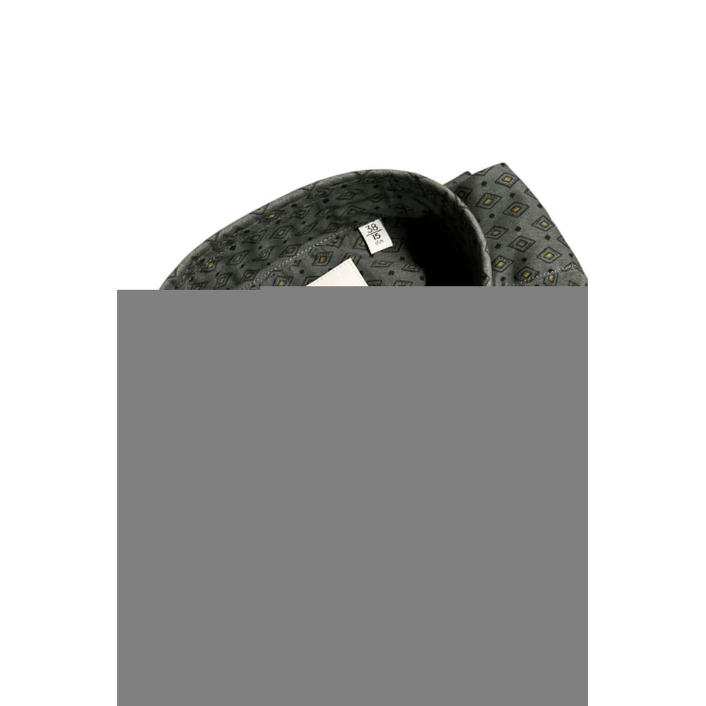 Green Cotton Men's Slim Shirt