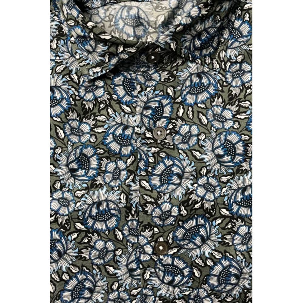 Multicolor Cotton Men's Shirt