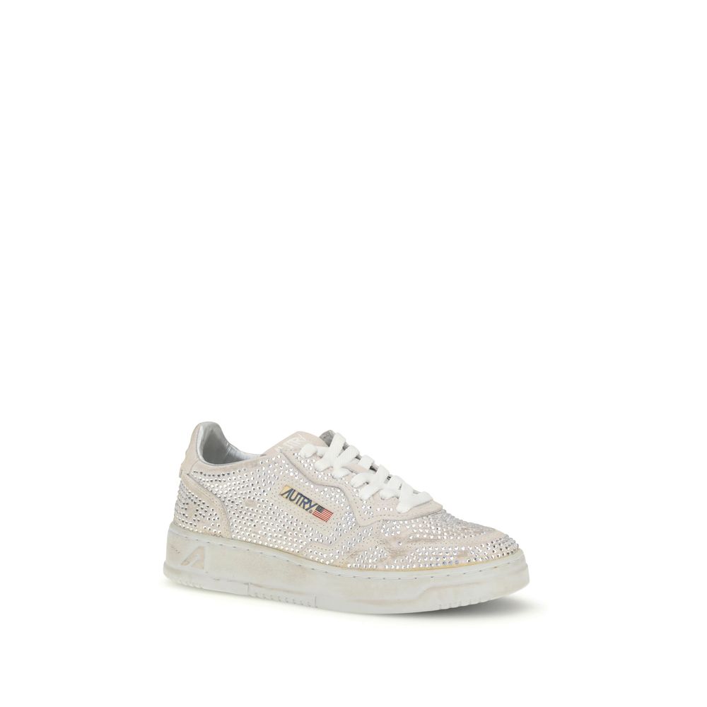 White Rubber Low Top Sneakers