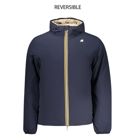 Blue Nylon Men's Reversible Jacket