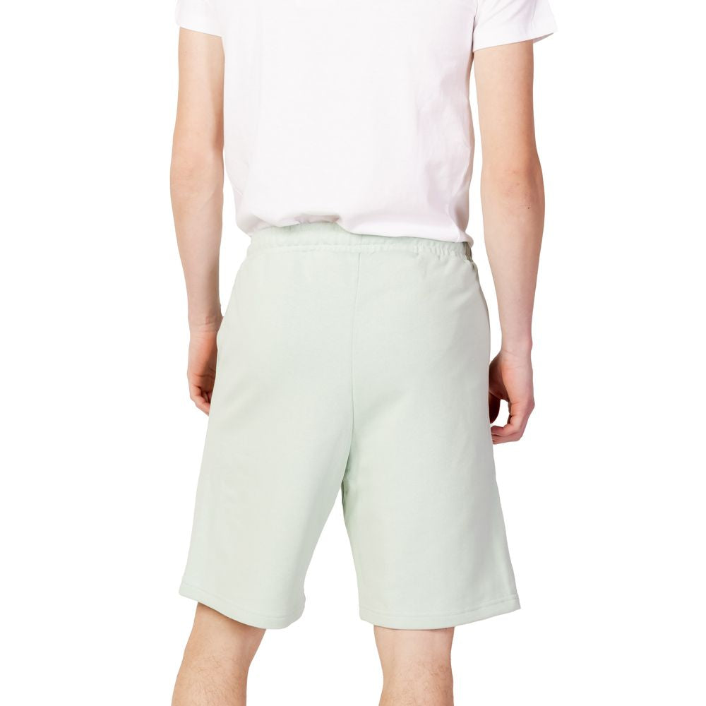 Green Cotton Bermuda Shorts