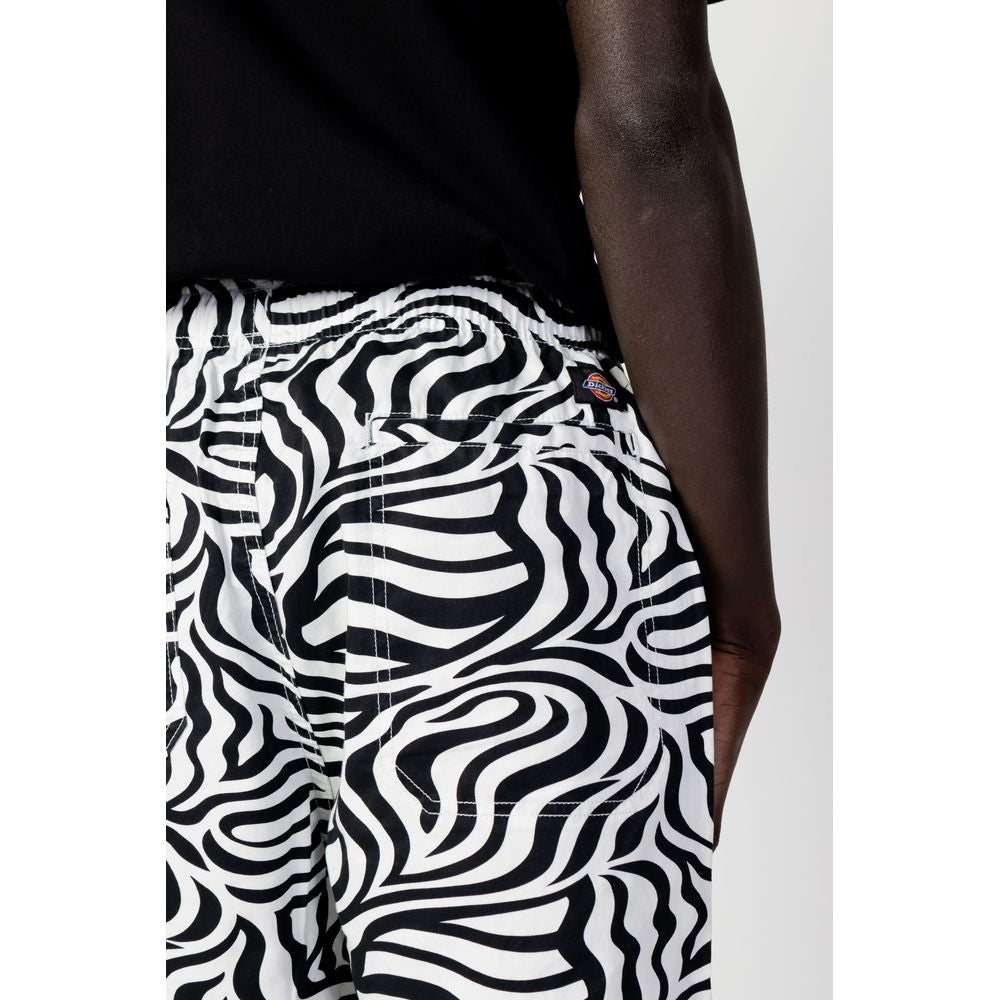 Black And White Recycled Polyester Bermuda Shorts