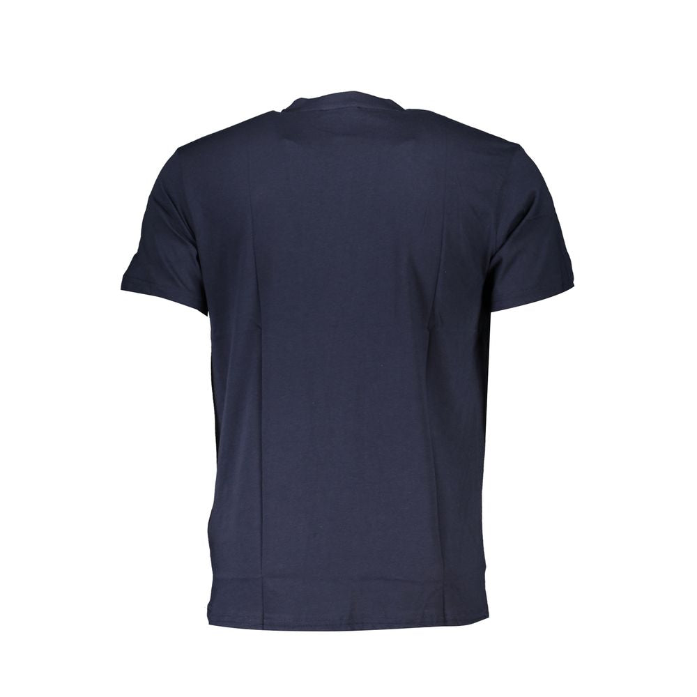 Blue Cotton Men's T-Shirt