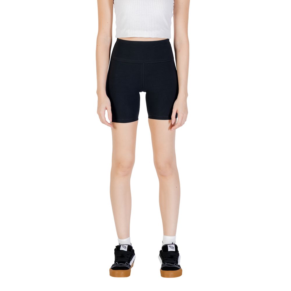 Black Cotton Bermuda Shorts