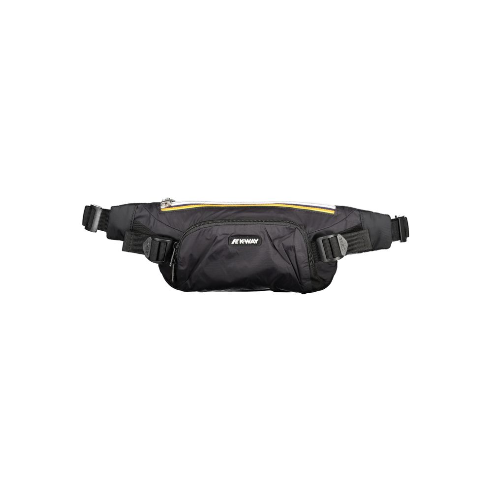 Black Polyester Men's Crossbody Bag