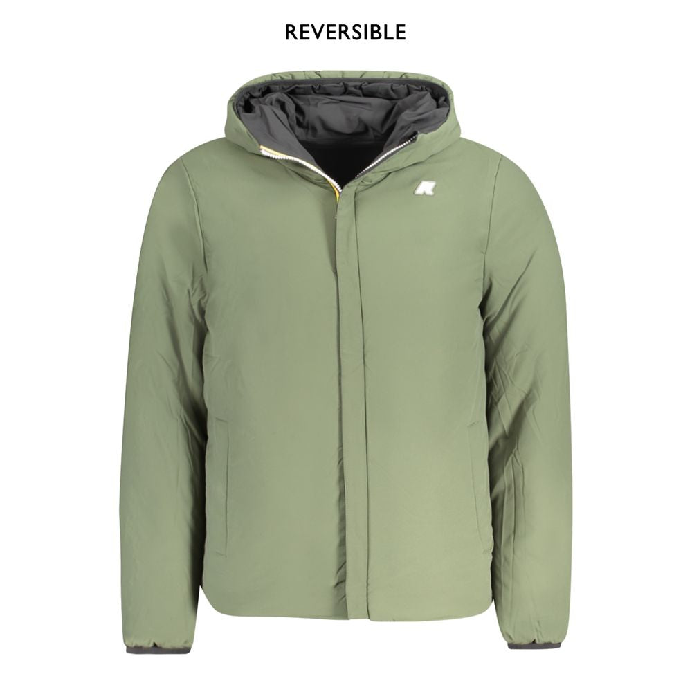 Black Nylon Men's Reversible Jacket