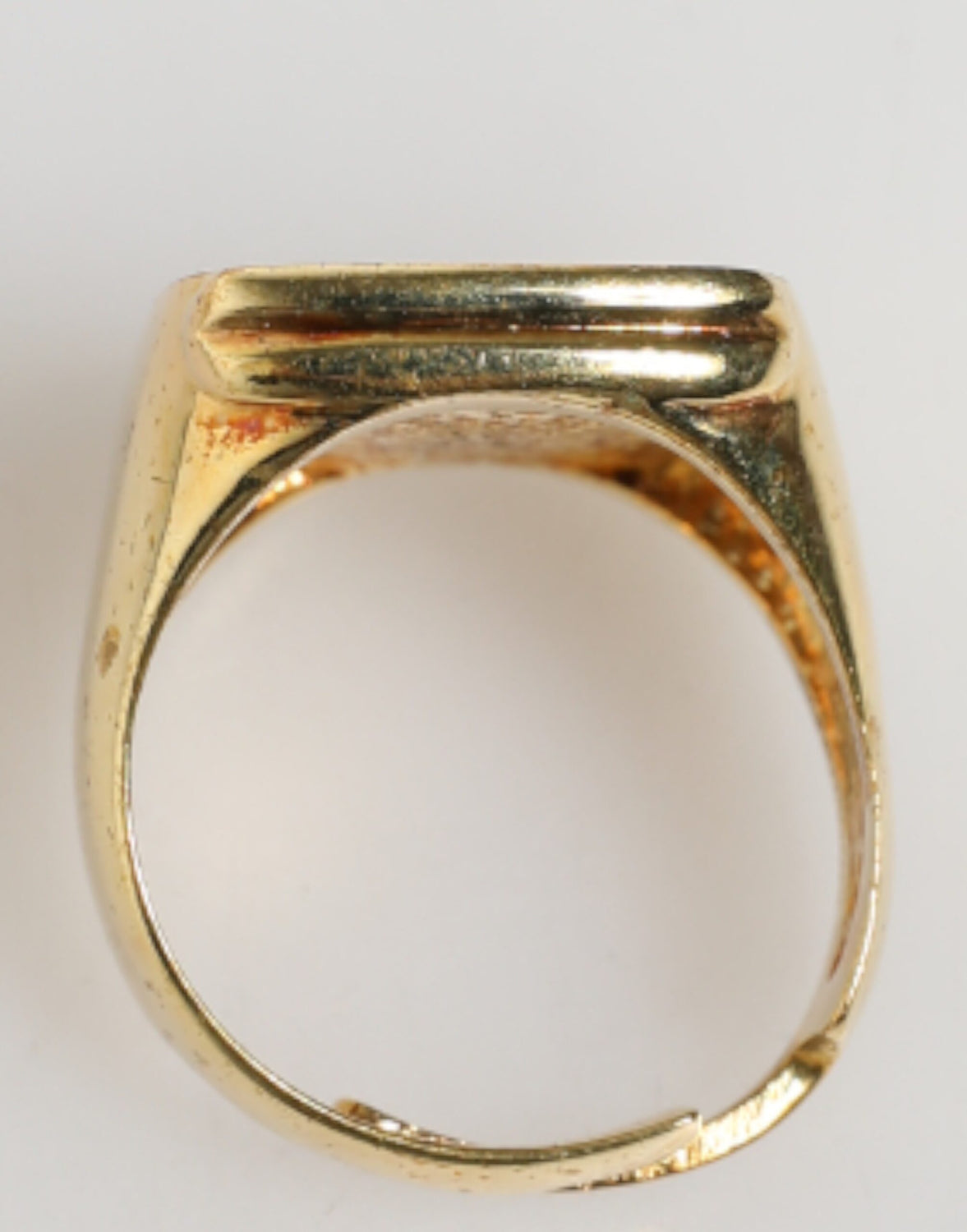 Gold-Tone Real Brass Black Enamel 