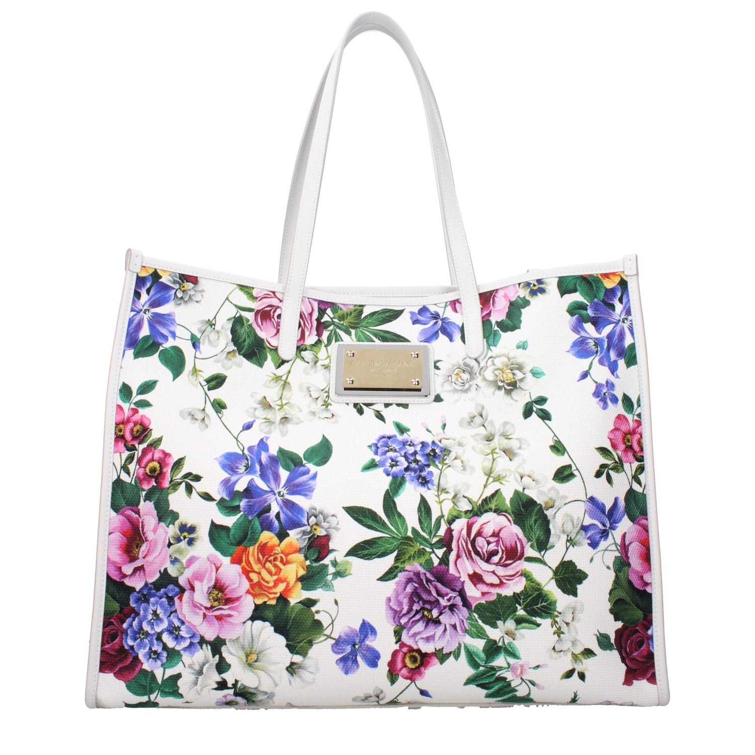 White Fabric Shoulder Bag