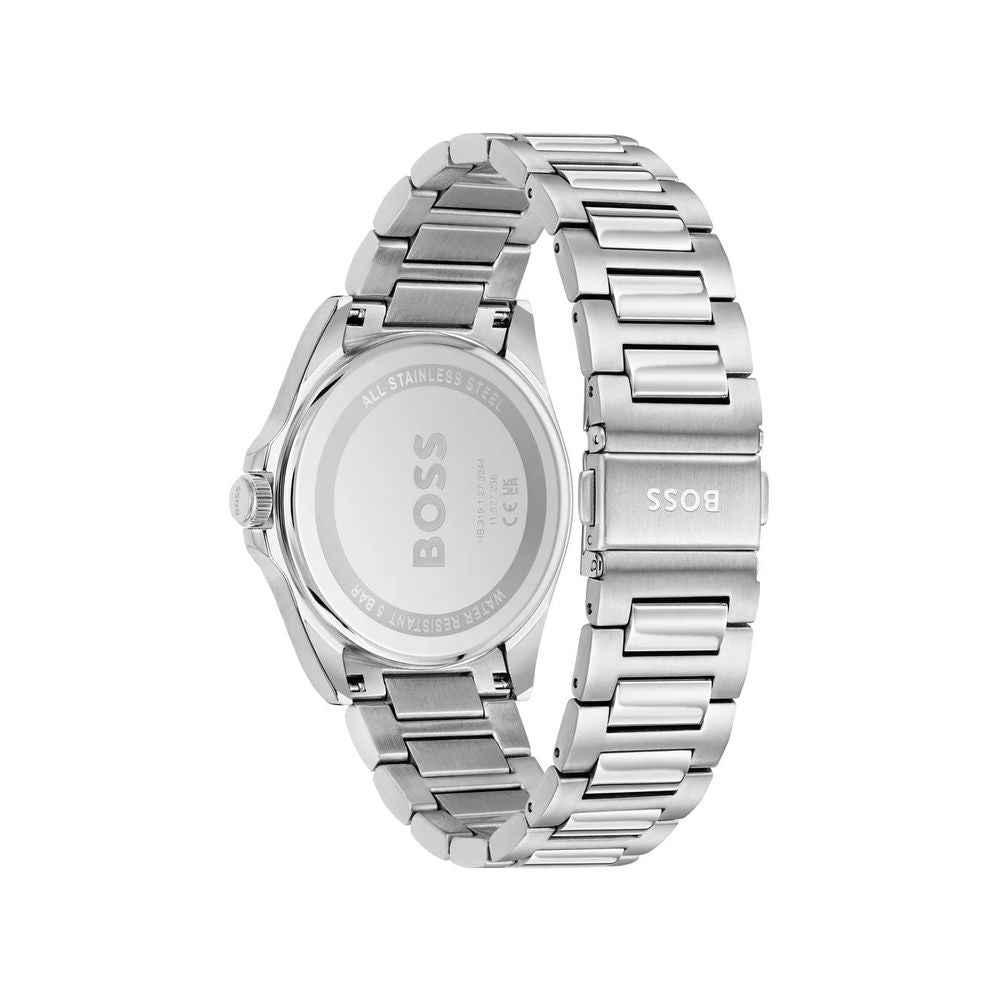 Gray Stainless Steel Dress Watch