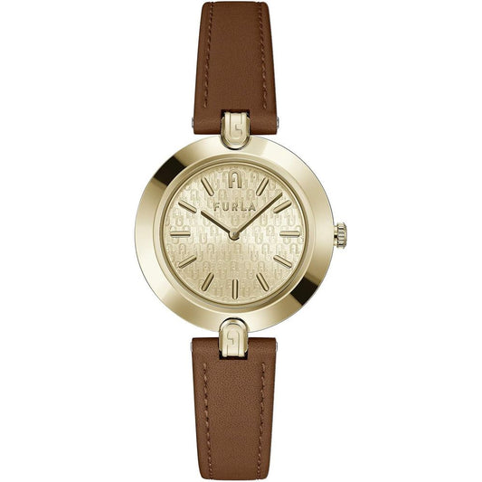 Brown Leather Dress Watch
