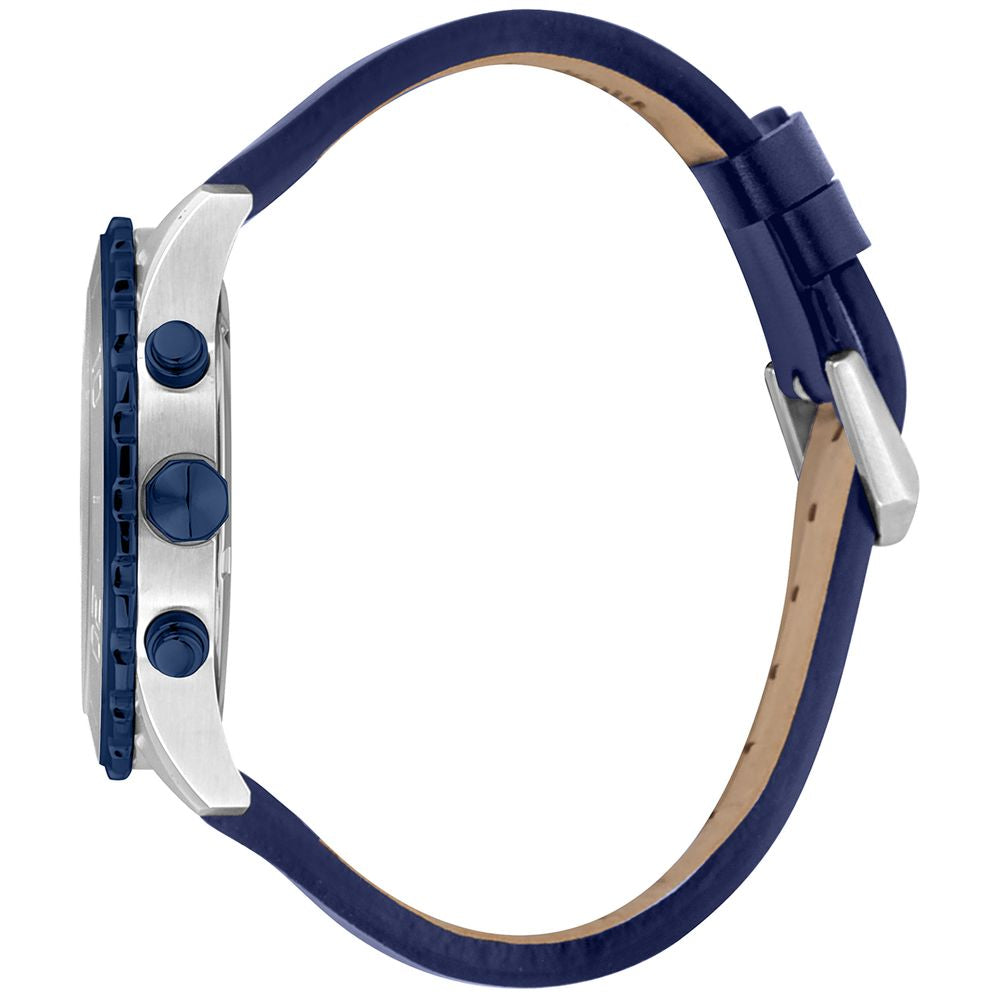 Blue Leather Dress Watch