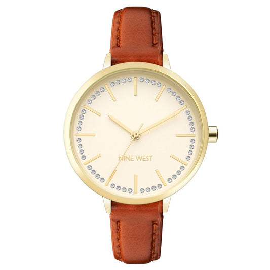 Brown Leather Dress Watch