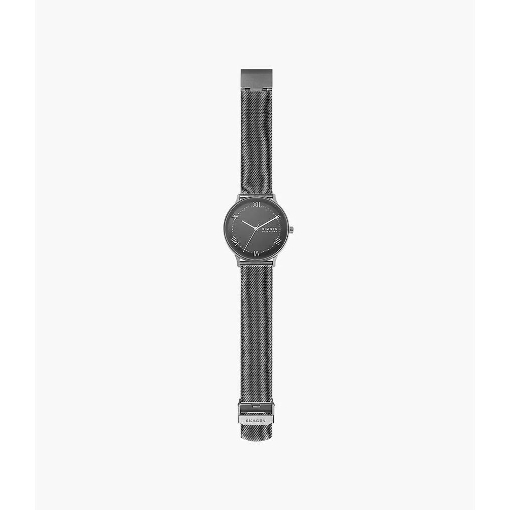 Gray Stainless Steel Dress Watch