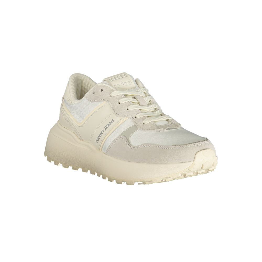 White Recycled Polyester Women Sneaker