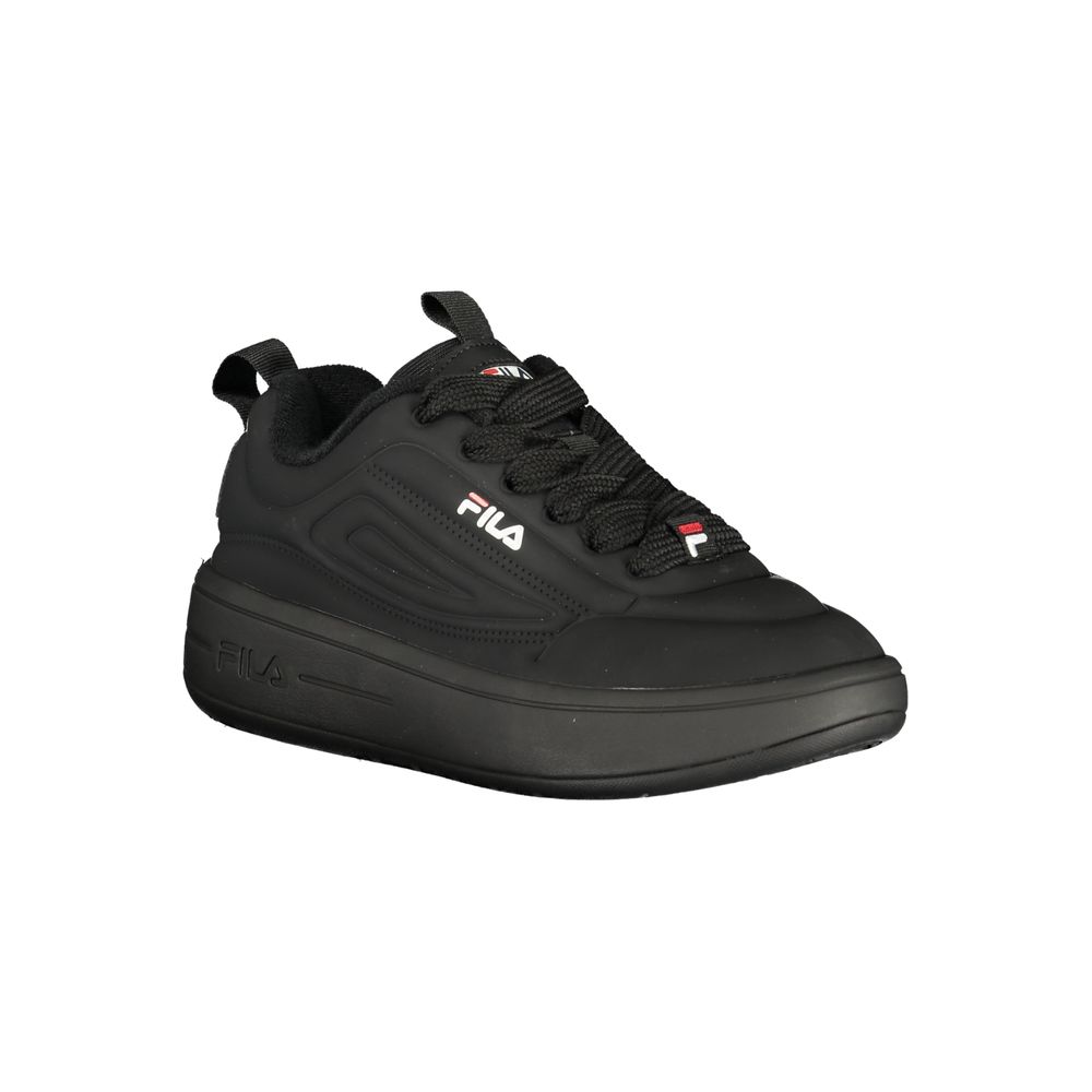 Black Polyester Women Sneaker