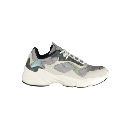 Gray Polyester Women Sneaker