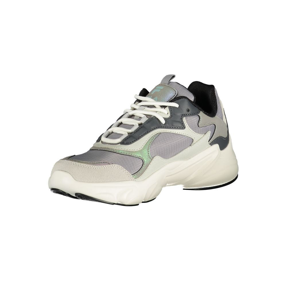 Gray Polyester Women Sneaker