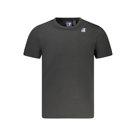 Black Cotton Men T-Shirt