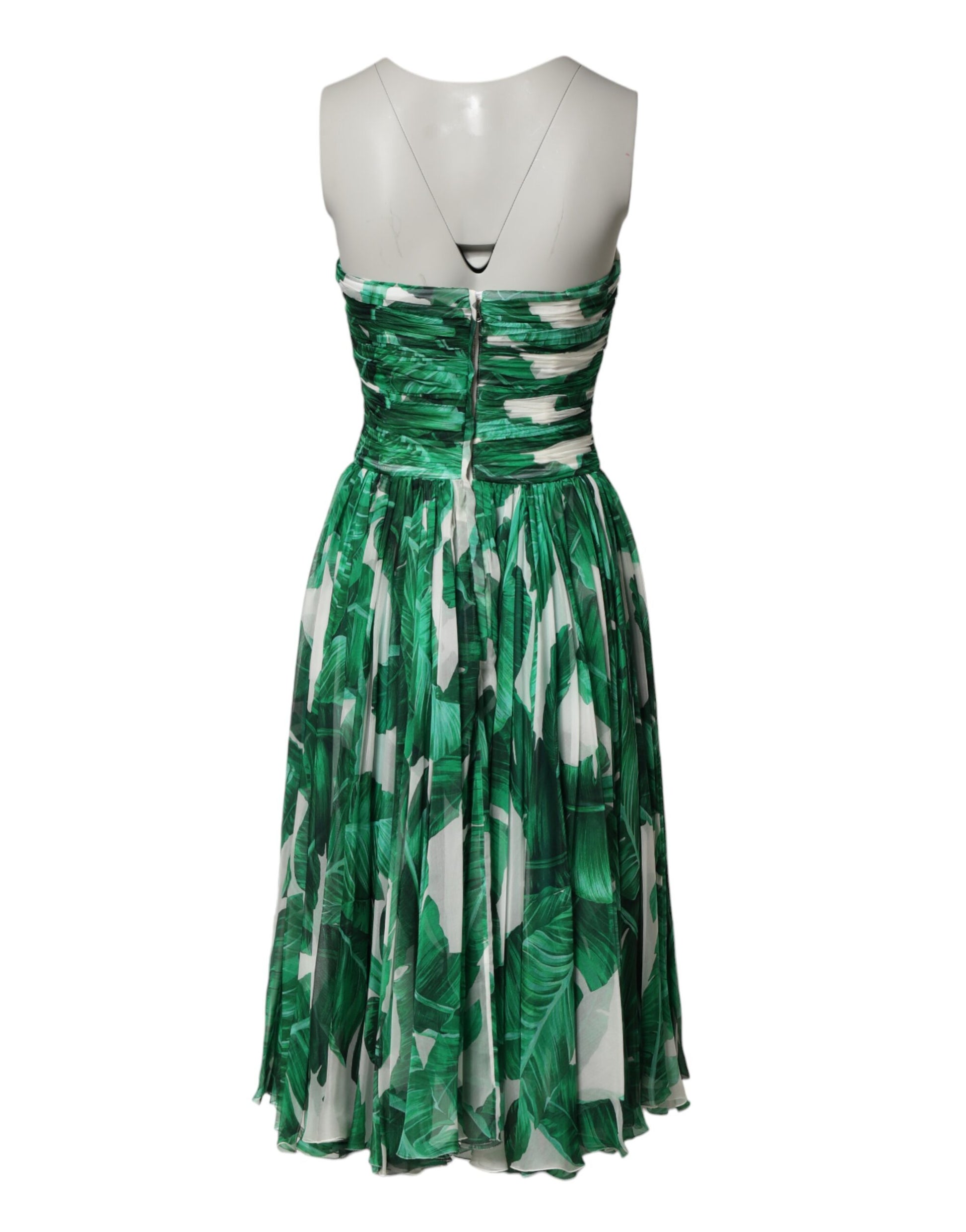Green Pineapple Embellished BananaLeaf Dress
