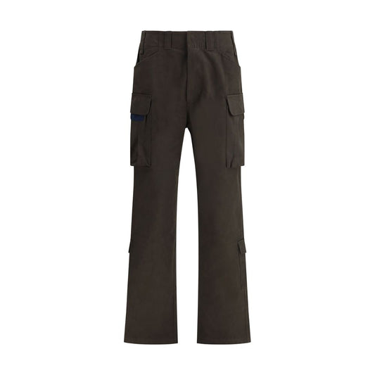 Brown Cotton Cargo Pants