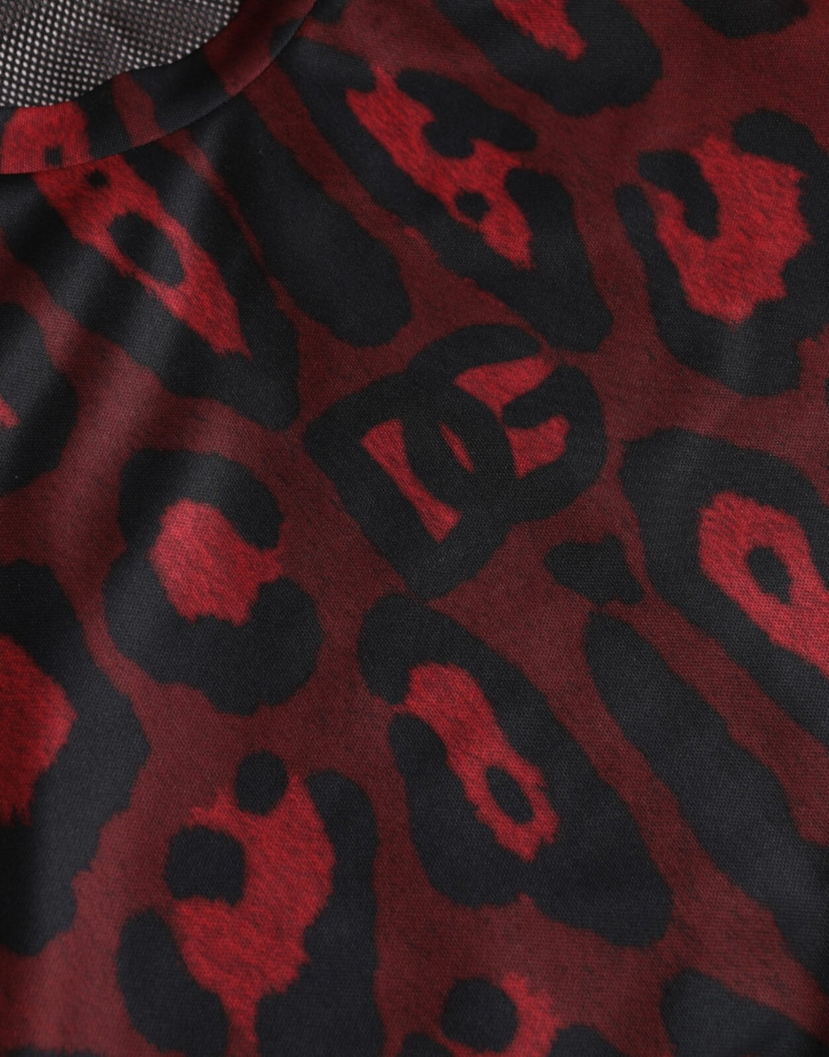 Red Leopard Print Sleeveless Men Tank T-shirt