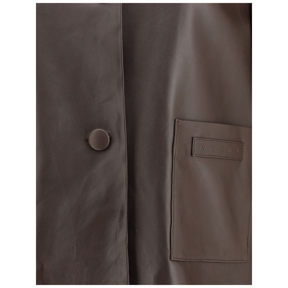 Brown Leather Leather Jacket