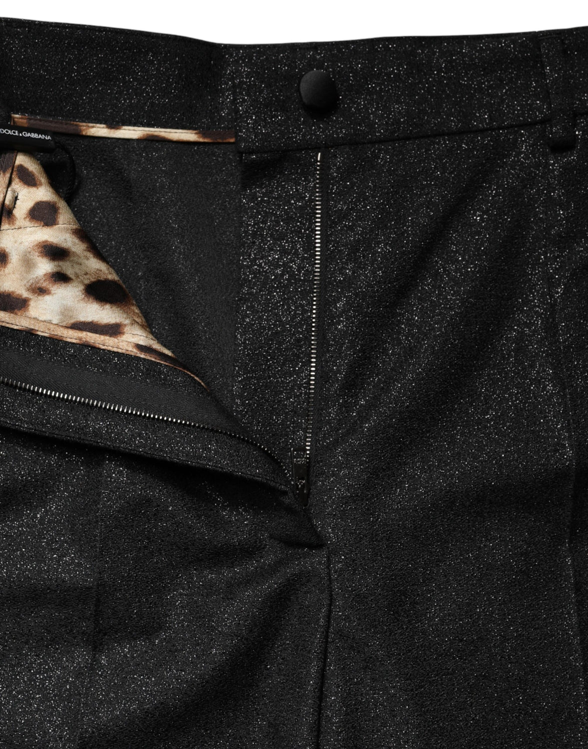 Black Polyester Casual High Waist Mini Shorts