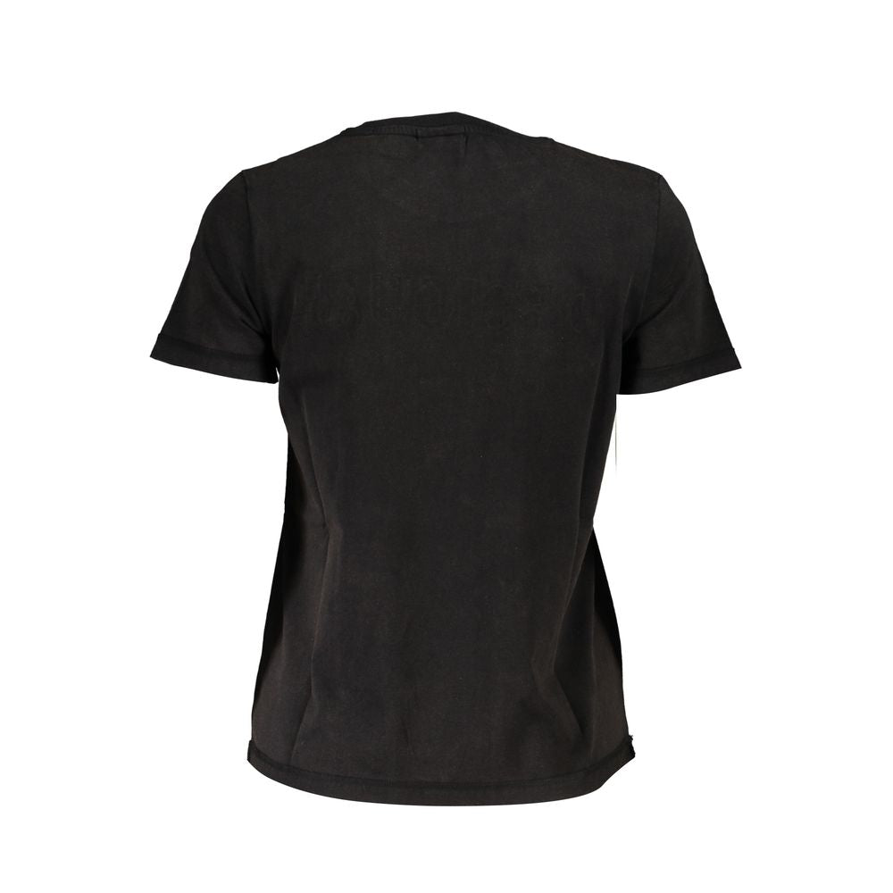 Black Cotton Women's T-Shirt