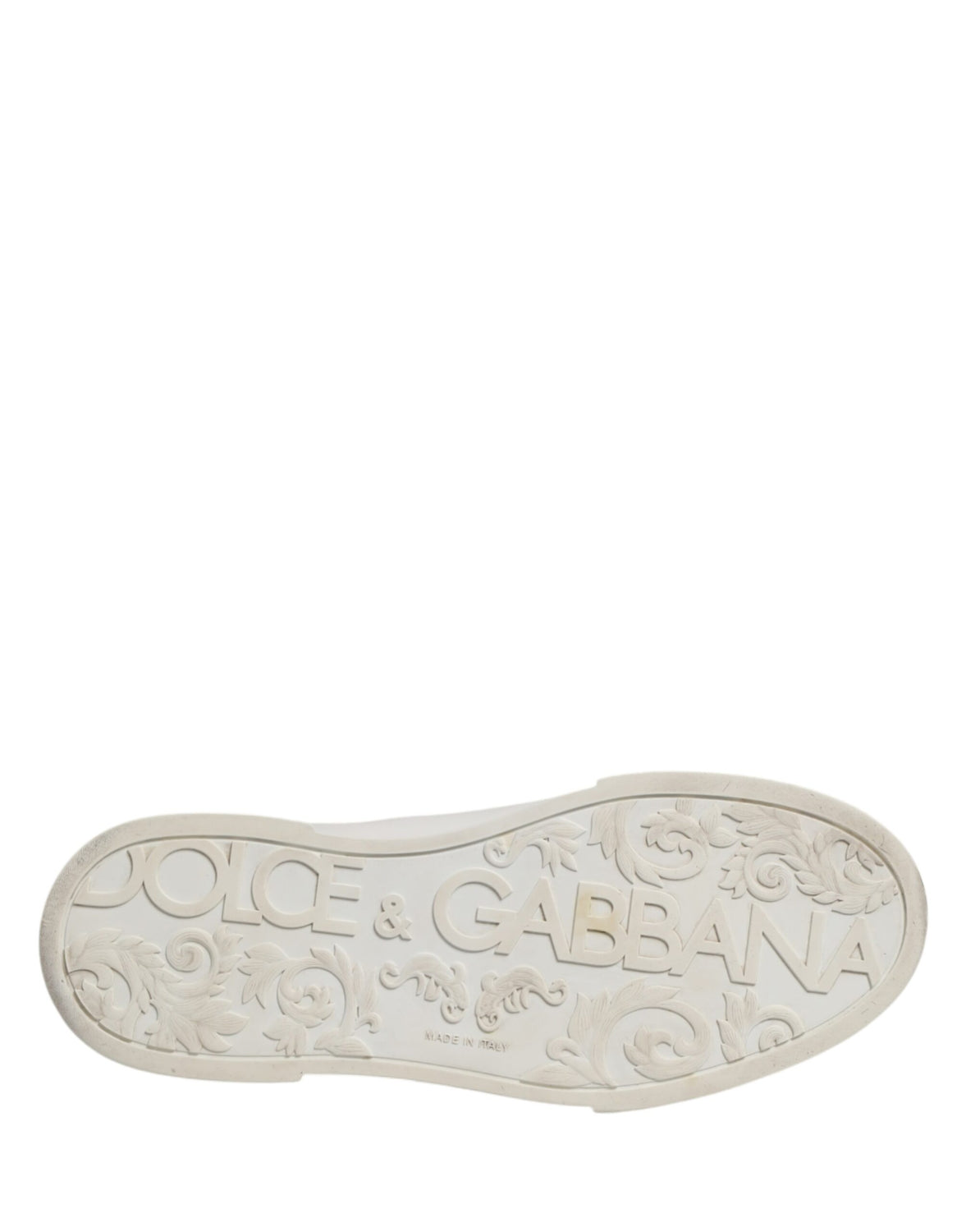 White Leather DG Logo Low Top Sneakers Shoes