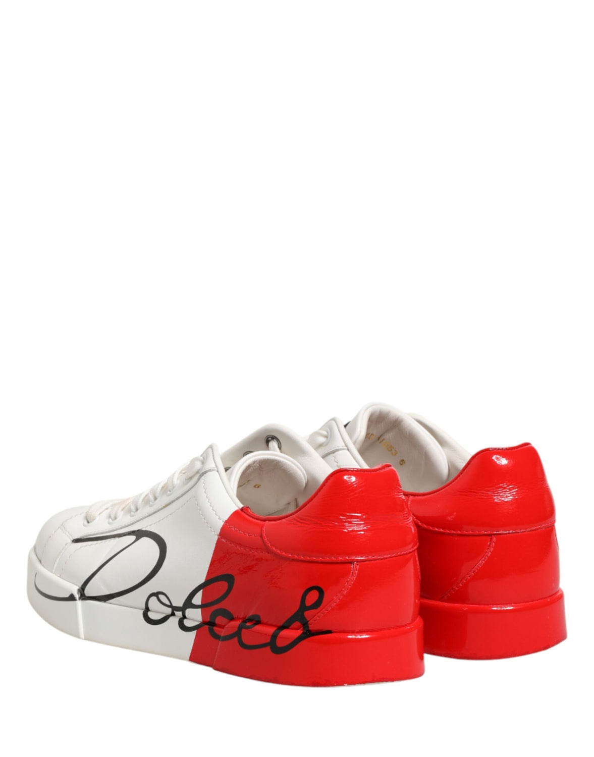 White Red Portofino Low Top Men Sneakers Shoes
