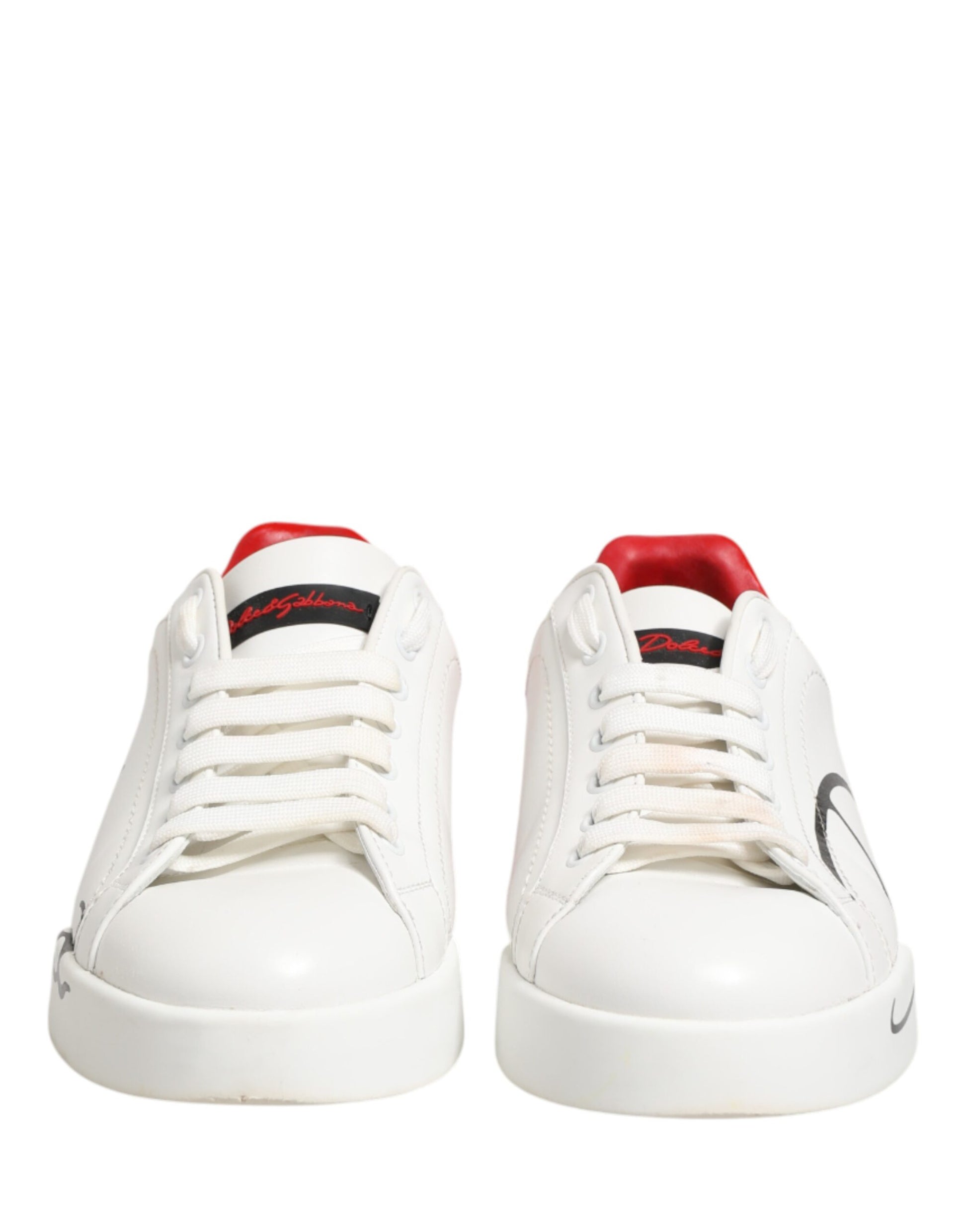 White Red Portofino Low Top Men Sneakers Shoes