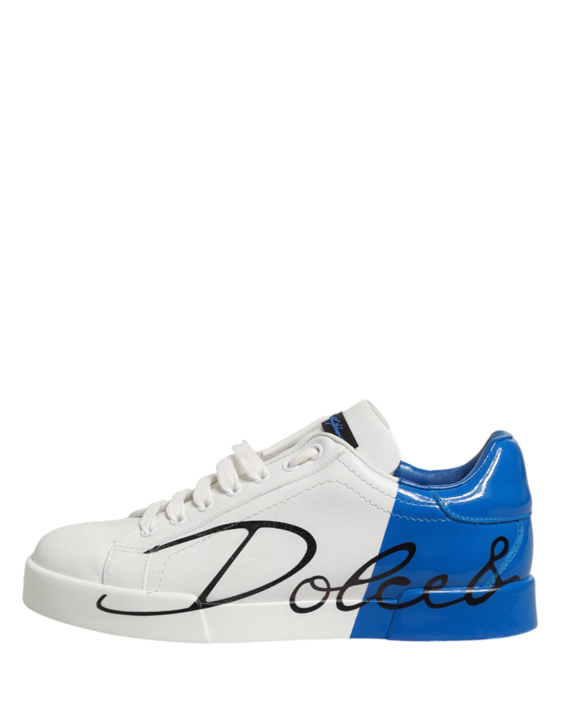 White Blue Portofino Low Top Sneakers Shoes