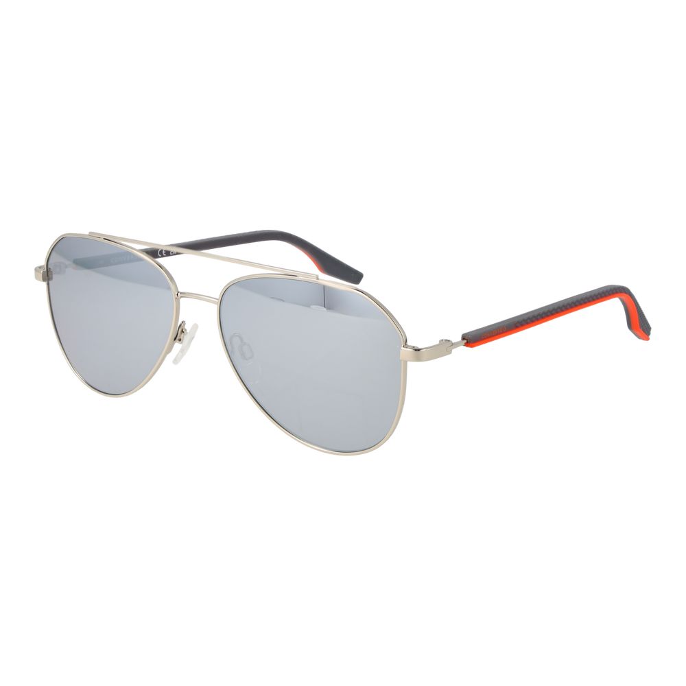 Silver Rubber Sunglasses
