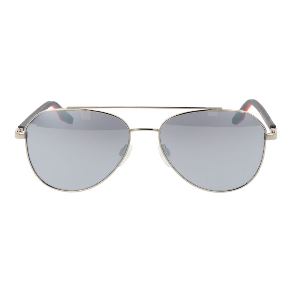 Silver Rubber Sunglasses