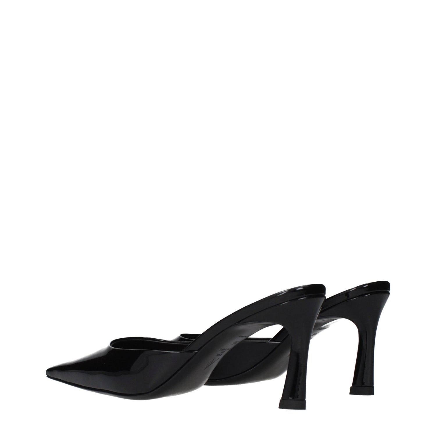 Black Leather Flat Sandals