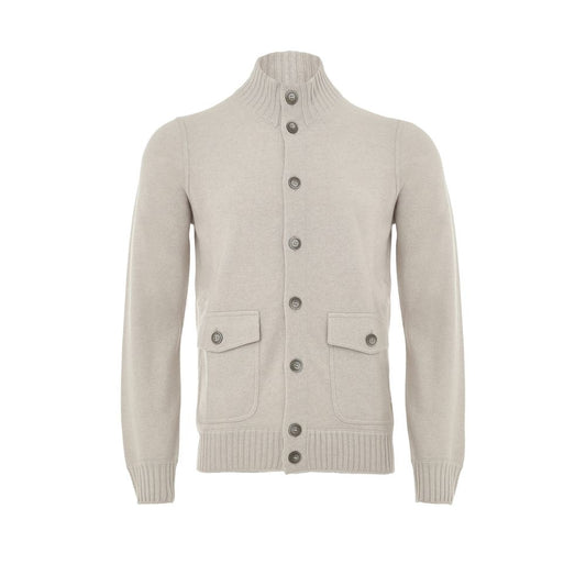 Beige Cashmere Cardigan