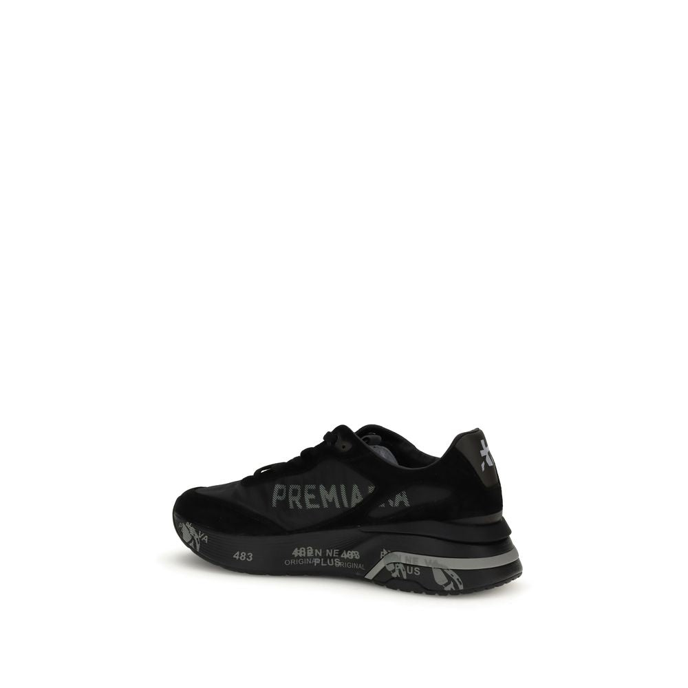 Black Rubber Chunky Sneakers