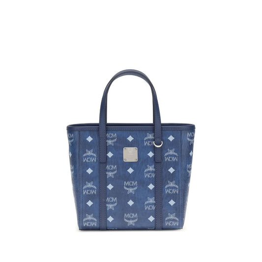 Blue Fabric Handbag