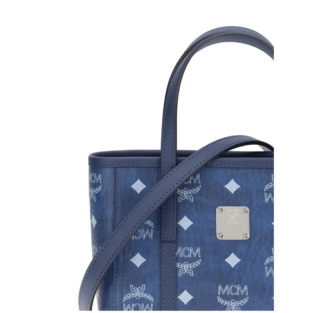Blue Fabric Handbag