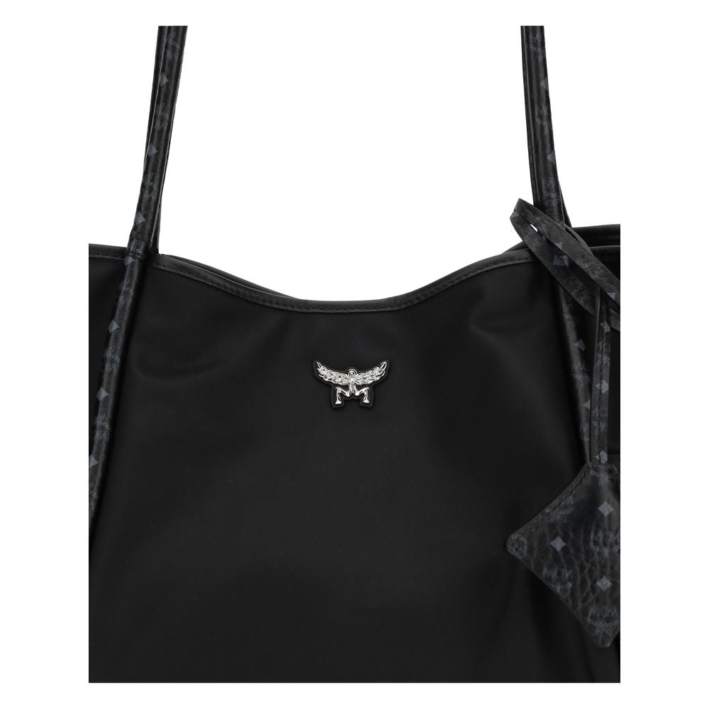 Black Fabric Shoulder Bag