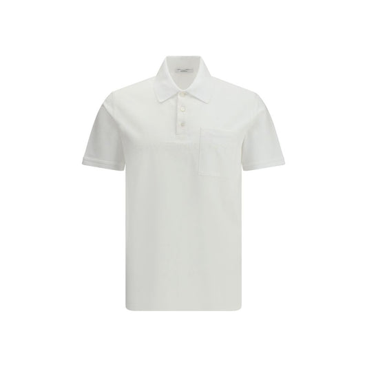 White Cotton Polo Shirt
