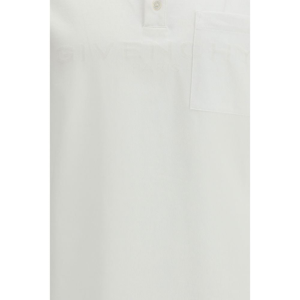 White Cotton Polo Shirt