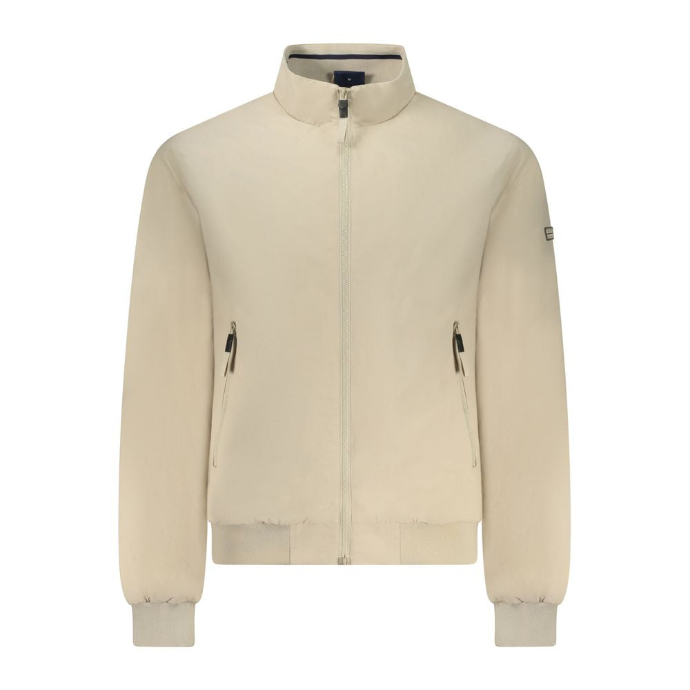 Beige Cotton Male Jacket