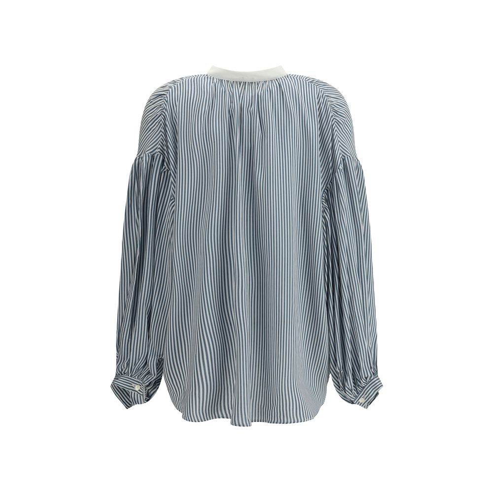 Bicolor Viscose Pattern Shirt