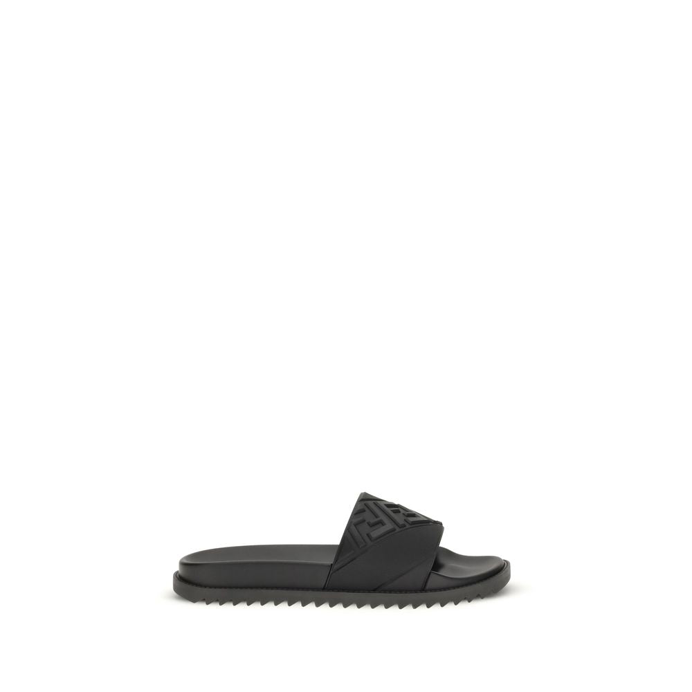 Black Rubber Sandals