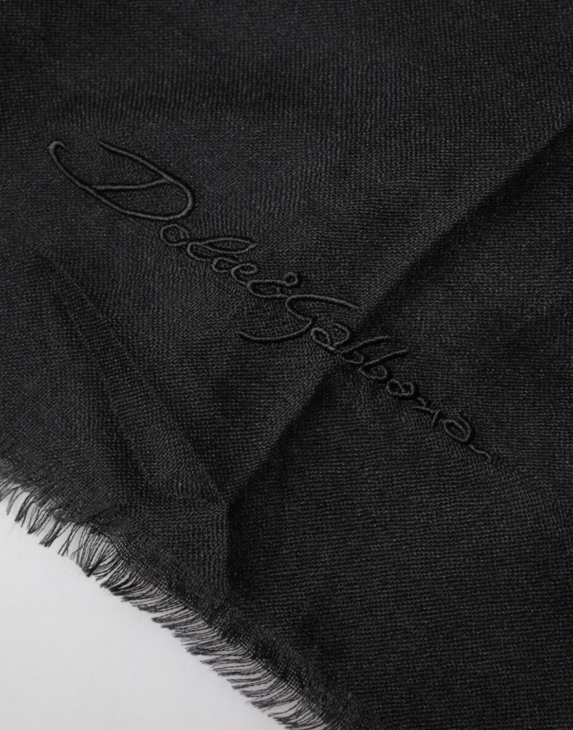 Black Cashmere Knit Neck Wrap Shawl Scarf