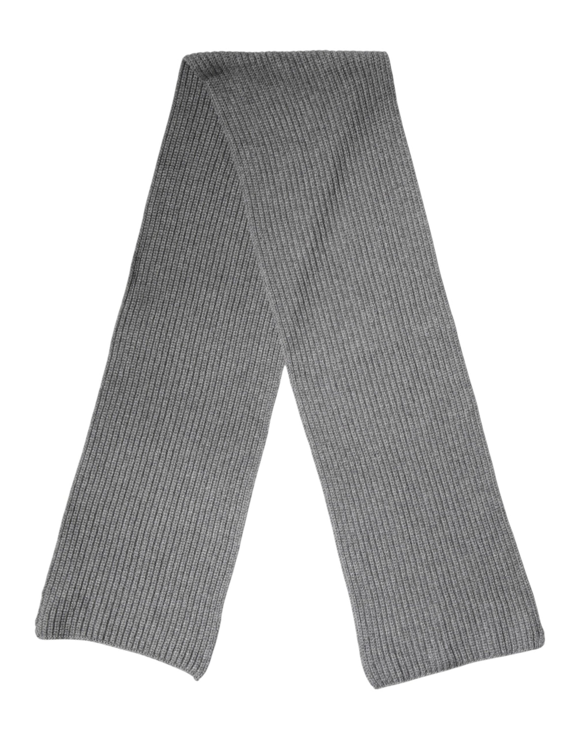 Gray Cashmere Knit Neck Wrap Shawl Scarf