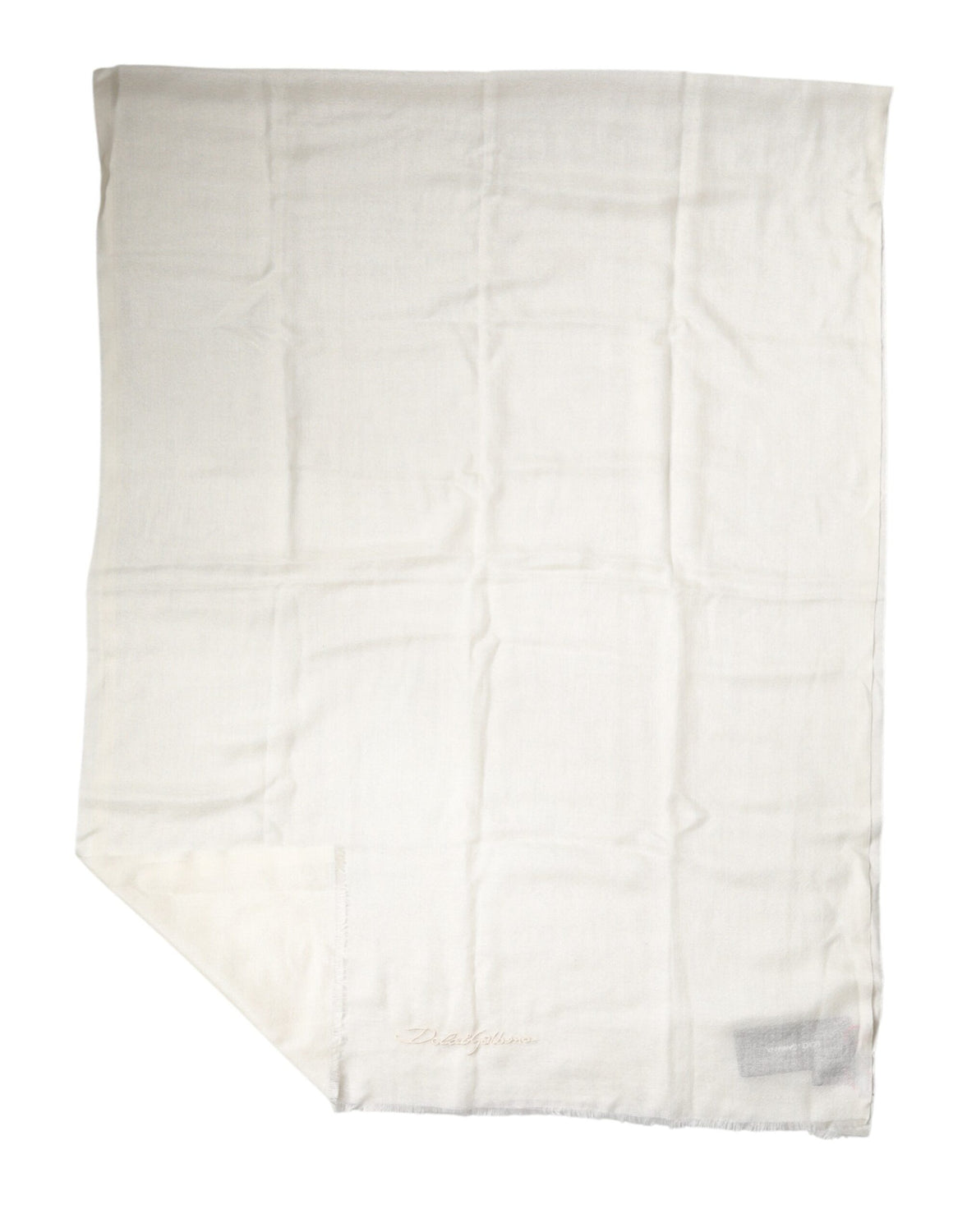 White Cashmere Knit Neck Wrap Shawl Scarf