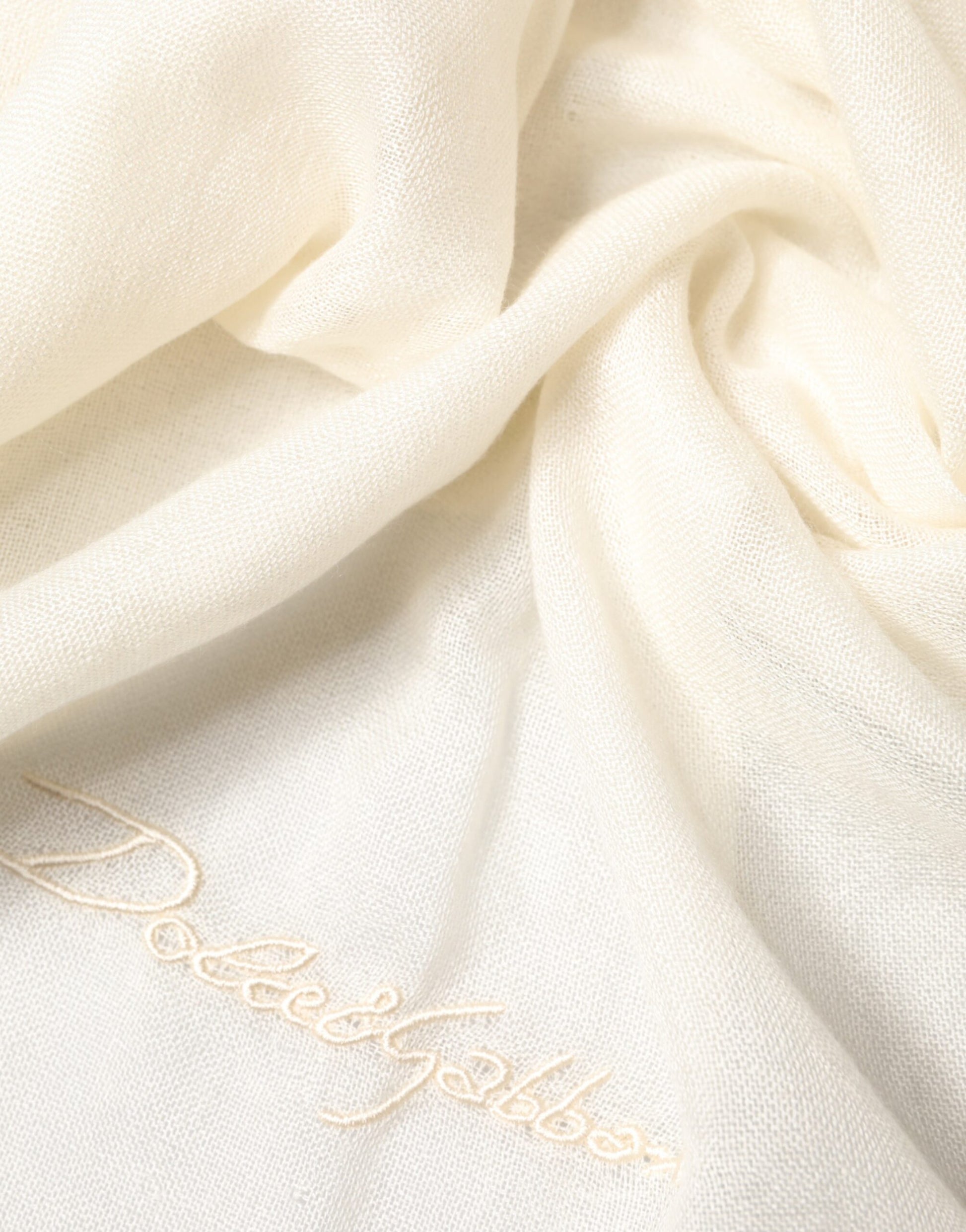 White Cashmere Knit Neck Wrap Shawl Scarf